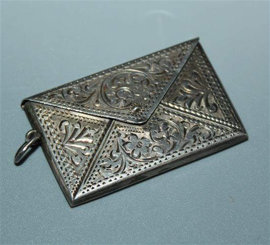 Victorian envelope stamp case